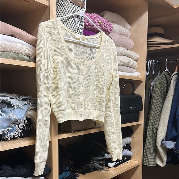 Loveshackfancy cropped Venice cardigan. - Picture 2 of 5